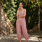 📢📢50% OFF !! ⏰Women's Casual Striped Spaghetti Strap Jumpsuit