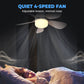 2-in-1 Remote-Controlled Ceiling Fan with LED Light – Energy-Efficient, Quiet Motor & Perfect for Home Comfort 🏠