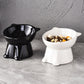 🐱 LIMITED-TIME 50% OFF! ✨ Ergonomic Elevated Cat Bowl – 15° Tilt, Anti-Ti