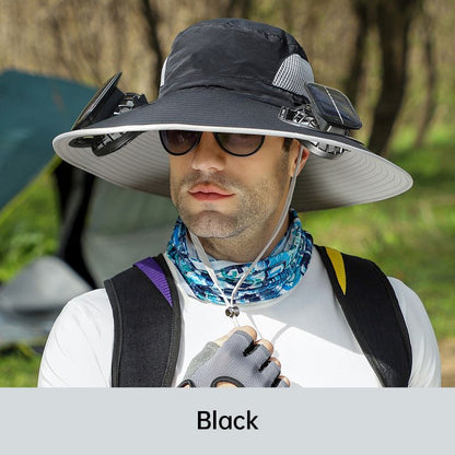 🔥2026 Hot Sale 50% OFF✨Men’s Sunscreen Fisherman Hat with 2 Detachable Solar Fans