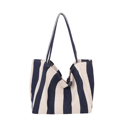 🌸 50% OFF NOW! 🌸Classic Vertical Stripe Beach & Shopping Tote