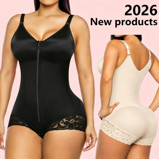 👚 50% OFF NOW! 🌸Women's Tummy Control Zip-Up Shapewear Bodysuit