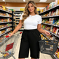 🌸50% OFF NOW! 🌸Women's Casual Comfortable Elastic Waist Capri Trousers