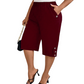 🌸50% OFF NOW! 🌸Women's Casual Comfortable Elastic Waist Capri Trousers
