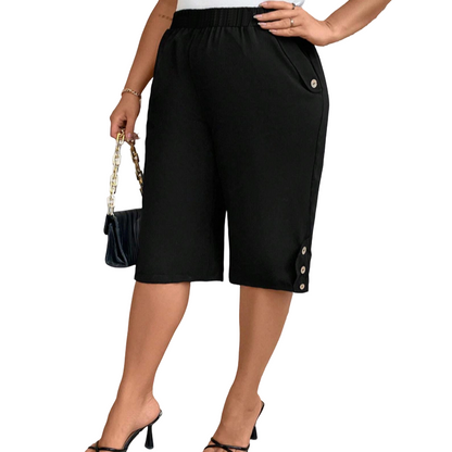 🌸50% OFF NOW! 🌸Women's Casual Comfortable Elastic Waist Capri Trousers