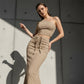 👚 50% OFF NOW! 🌸Elegant Asymmetrical Crop Top and High-Waist Skirt Set