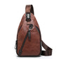 🔥50% OFF✨Men's Lightweight PU Leather Chest Bag
