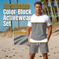 ⏳Limited-time 50% off⏰Men's Summer Color-Block Sportswear Set