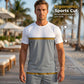⏳Limited-time 50% off⏰Men's Summer Color-Block Sportswear Set