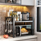 🍳 LIMITED-TIME 50% OFF! ✨ Expandable Microwave Rack – Adjustable, 75kg Capacity, Hooks Included 🧰