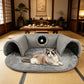 🐱 40% OFF NOW! 🛏️ Plush 2-in-1 Cat Tunnel Bed – Collapsible, scratch-resistant & cozy – combines hideaway tunnel with soft sleeping pad – perfect for play, rest & pouncing 🐾