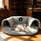 🐱 40% OFF NOW! 🛏️ Plush 2-in-1 Cat Tunnel Bed – Collapsible, scratch-resistant & cozy – combines hideaway tunnel with soft sleeping pad – perfect for play, rest & pouncing 🐾