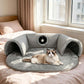 🐱 40% OFF NOW! 🛏️ Plush 2-in-1 Cat Tunnel Bed – Collapsible, scratch-resistant & cozy – combines hideaway tunnel with soft sleeping pad – perfect for play, rest & pouncing 🐾