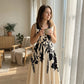 ⏳Limited-time 50% off⏰Women's Floral Print V-Neck Twisted Waist Maxi Dress👗