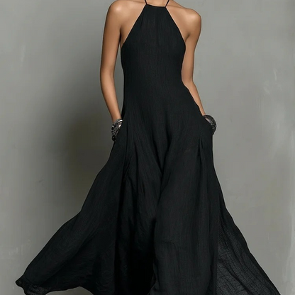 👗 LIMITED-TIME 50% OFF! ✨Women's Elegant Sleeveless Halter Maxi Dress