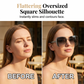 ⏳Limited-time 50% off⏰Rimless Oversized Square Sunglasses🕶️🏖️
