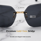 ⏳Limited-time 50% off⏰Rimless Oversized Square Sunglasses🕶️🏖️
