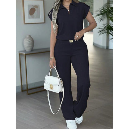 🔥👚 50% OFF! Women's Casual Top & Pants 2-Piece Set – a casual two-piece set for everyday wear, the office, and travel. 🌸💨
