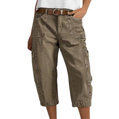 👖 50% OFF NOW! 🌿 Women's Relaxed Casual Cargo Capris – Spacious Utility Pockets, Breathable Fabric & Relaxed Fit – Everyday Comfort, Warm Weather Ready ✨