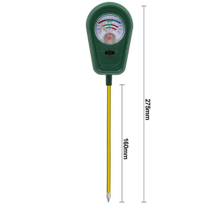 3-in-1 Soil Tester & Moisture Meter | pH, Fertility & Water Level Indicator for Indoor Plants, Garden Lawns & Greenhouses
