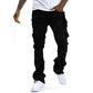 LIMITED-TIME 50% OFF! ✨Men's Classic Stretch Flare Jeans | Premium Vintage Wash Denim with Unique Patchwork Detail for Smart Casual Wear