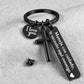 ⏳Time-Limited Special buy 1 get 1 free！⏰Stainless Steel Cross Keychain – ‘Drive Safe’ Blessing❤️🙏