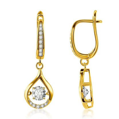 🌸 50% OFF NOW! 🌸Women's Sparkling Teardrop Hanging Earrings