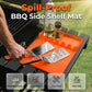 🍳🔥Non-Stick Heat Resistant Silicone Grill Mat, Reusable Grill Pad for Grill Side Shelf Prep Station