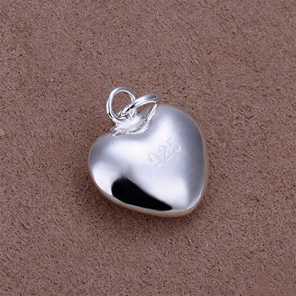 🌸 50% OFF NOW! 🌸Silver Plated Chubby Heart Pendant Necklace