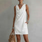 👗 LIMITED-TIME 50% OFF! 💥 Elegant Slim Fit Cowl Neck Dress – Sleeveless, Side Pockets, Versatile ✨