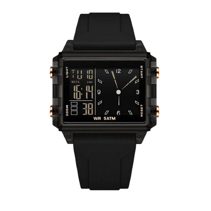 ⌚ Water Resistant Transparent Digital Watch — Clear Retro Design, Stopwatch & Alarm 🌊
