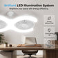 💡🌀 50% OFF! Double-head LED ceiling fan with light – 2 independent heads, 3 speeds, and remote control – Perfect for large rooms ✨