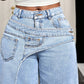 👖 50% OFF NOW! ✨ Women's Asymmetrical Waist Wide Leg Jeans – Unique waist design, relaxed fit & versatile – Perfect for chic everyday style & casual outings 🌿