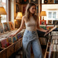 👖 50% OFF NOW! ✨ Women's Asymmetrical Waist Wide Leg Jeans – Unique waist design, relaxed fit & versatile – Perfect for chic everyday style & casual outings 🌿