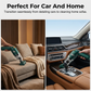 🚗  10000Pa Cordless Handheld Vacuum, Portable Wireless Cleaner with Washable Filter & Multi-Nozzle Kit