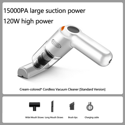 🚗  10000Pa Cordless Handheld Vacuum, Portable Wireless Cleaner with Washable Filter & Multi-Nozzle Kit