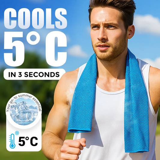 📢📢50% OFF !! ⏰A cooling, anti-perspiration towel you can use anywhere, anytime! Reusable, soft, absorbent and cooling.