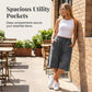 🔥👖 50% OFF! Wide Leg Denim Shorts – drawstring waist, loose fit, lightweight – ideal for beach, city & everyday wear. 💨🌸