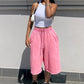 🔥👖 50% OFF! Wide Leg Denim Shorts – drawstring waist, loose fit, lightweight – ideal for beach, city & everyday wear. 💨🌸
