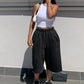🔥👖 50% OFF! Wide Leg Denim Shorts – drawstring waist, loose fit, lightweight – ideal for beach, city & everyday wear. 💨🌸