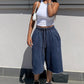 🔥👖 50% OFF! Wide Leg Denim Shorts – drawstring waist, loose fit, lightweight – ideal for beach, city & everyday wear. 💨🌸