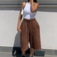 🔥👖 50% OFF! Wide Leg Denim Shorts – drawstring waist, loose fit, lightweight – ideal for beach, city & everyday wear. 💨🌸