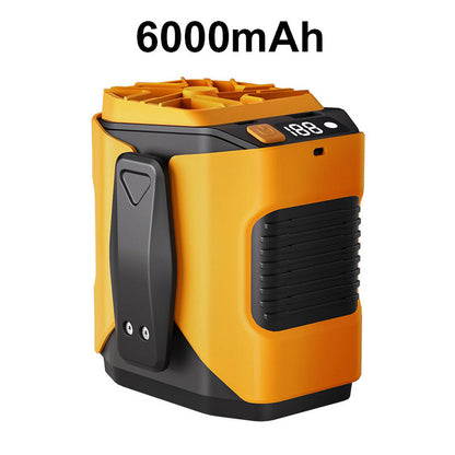 ⏰🔥LIMITED TIME 50% OFF!🔥50K+ SOLD! 6000mAh Multifuntion Waist Fan with 100 Speeds & Flashlight