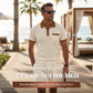 🥳2026 HOT SALE🥳💞Summer Casual Waffle Knit 2-Piece Set for Men