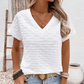 📢🔥LIMITED-TIME 50% OFF!⏰Women's Elegant Short Sleeve V-Neck Top