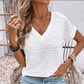 📢🔥LIMITED-TIME 50% OFF!⏰Women's Elegant Short Sleeve V-Neck Top