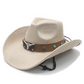 📢📢50% OFF !! ⏰Unisex Suede Cowboy Hat with Vintage Bull Band and Wind Rope