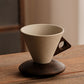 📢📢50% OFF !! ⏰Vintage Coffee Mug with Wooden Handle & Saucer