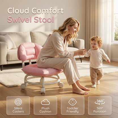 🪑 60% OFF NOW! ⏰ Rolling Low Stool with Backrest – Padded seat & silent casters – Perfect for workshops, garages or studios – comfortable and mobile 🛠️✨