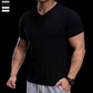 👕 LIMITED-TIME 50% OFF! ✨ Breathable V-Neck Knit Tee – Textured Finish, Athletic Fit, Gym to Street 🏋️